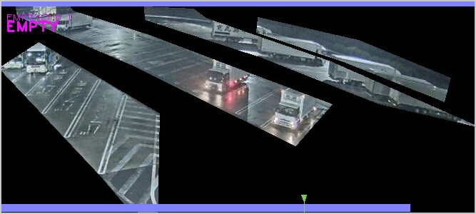 Example of the system identifying a parking lot with many vacancies